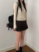 Ribbon One Shoulder Knitwear (4 colors)