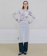 Flower Photo Printed Top - Grey