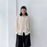 Striped Lace Long-Sleeve Shirt