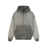 Meryl Patchwork Pocket Hoodie Zip-up