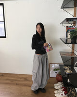 String flap cargo pants