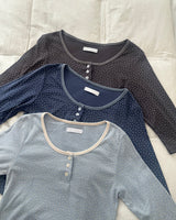 Seon Star Pattern 7-Sleeve T-Shirt