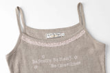 Be messy tank top - beige  