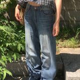 Hedish Summer Wide Denim Pants Jeans 1 Color