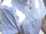 Bow sound Lace T-shirts (white)
