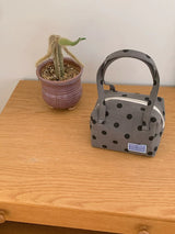 【即日発送】 Handy pouch (gray dot) 