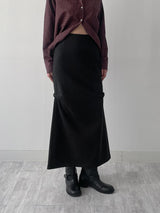 [FW/Hidden Banding] Shirring Mermaid Long Skirt