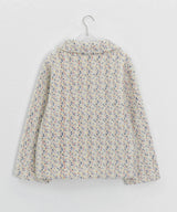 Tumbab Wool Collar Quilted Fleece Jumper