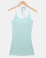 Bizel Halter Neck Strap Sleeveless Top