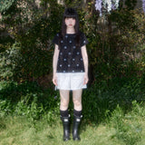 Lace Star Layered Tee (Black) F25QB118