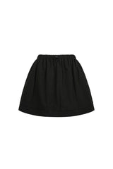 ピンタックシャーリングミニスカート (ブラック)