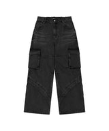 WIDE CARGO DENIM PANT