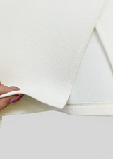 [mnem] neoprene bolero T (ivory)