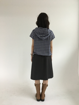 ヘイデン チェック フーディー シャツ(3color)