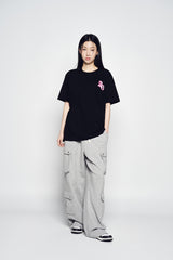 25SS ブロックピクセルロゴショートスリーブTシャツ ブラック