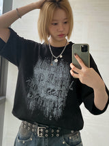 (UNISEX) スマイルチェーンサージカルスチールネックレス