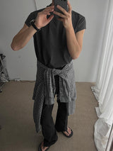 ASCLO Mock Neck French Sleeve T (3color)