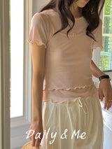 Layered Ribbon T-Shirt(3color)