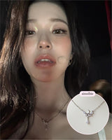 [fromis_9 Baek Jiheon Necklace] ムーンライトティアドロップカラーボーンネックレス