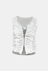 Crescent Frill Sleeveless Top