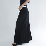 [Retian] String Slit Flare Long Skirt - 3 colors