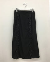 Border frill pencil skirt (2color)