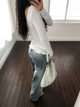 Rusty straight denim [Light blue]