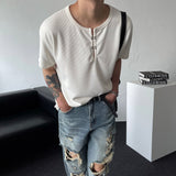 OA ハインフック ヘンリーネック ショートスリーブ Tシャツ (4 colors)