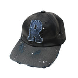 sun bleach denim logo ball cap (denim)