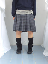 Rib Vintage Check Skirt