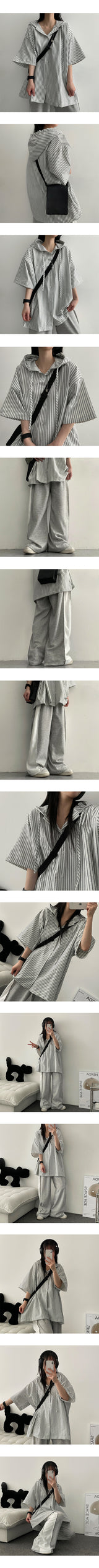 Hip Slit Coloring Pocket Wide Pants