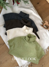 Forever Soft Turtle Neck Short Sleeve Knit (4color)