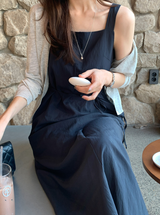 De Mer Square Sleeveless Long Dress / 3 colors