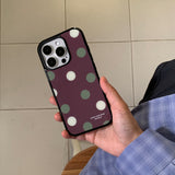 PISTACHIO DOT GLASS CASE