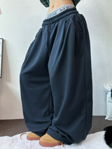ベーシックピンタックロングパンツ 🤍🩶🖤💙4カラー