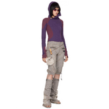 WMNS BEUTER® GREY WASH SKINEE SHORT / WMNS BEUTER® グレーウォッシュ スキニーショート