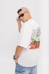 バッドオーメンズスケルトンパフプリントTシャツ