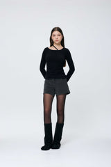  SILEN CORDUROY MICRO PANTS / CHARCOAL