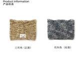 Section-dyed mohair cat ear hat with a fluffy texture