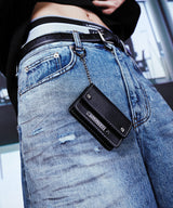 [6114] Steel keyring wallet