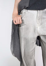 Black Spray Coated Jeans