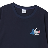 25SS FRENCH SCRIPT LOGO SHORT SLEEVE T-SHIRT DARK NAVY