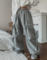 Went Brushed Strap Cargo Training Pants