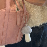 [soft keyring] シャイニングマッシュルーム (グレー)