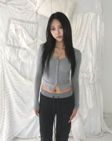Slim button T