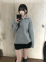 ハイネックボタンニット (3 colors)