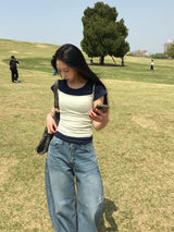ジューシーデイリーUネック半袖Tシャツ (12c)
