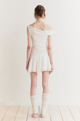 LILY FRILL DRESS ivory
