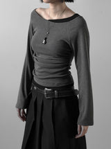 Sherry Layered Boat Neck Tee