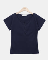 ムロ ボタン ショートスリーブ Tシャツ